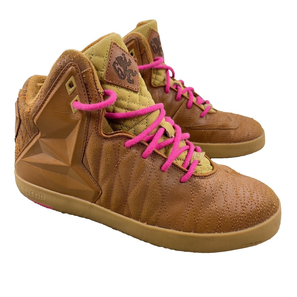 Nike LeBron Xi NSW Lifestyle Hazelnut 616766-200 High Top Sneakers Size‎ 7